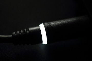 Power adapter with a diode indicator charging modern laptop