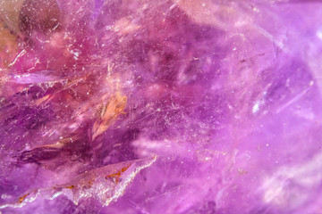 Fototapeta na wymiar Extreme Close Up of An Amethyst Crystal Quartz Abstract 