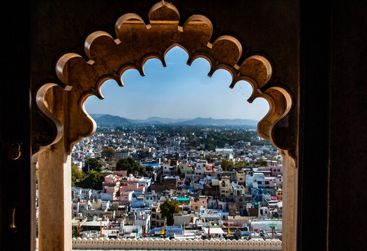 View Over Udaipur Seen From City Palace