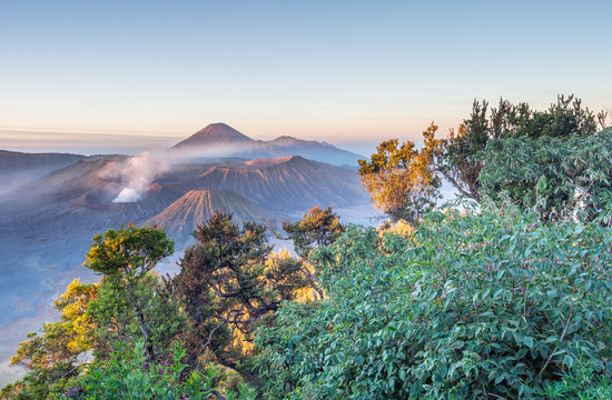 Amazing view of high mountains and blue sky