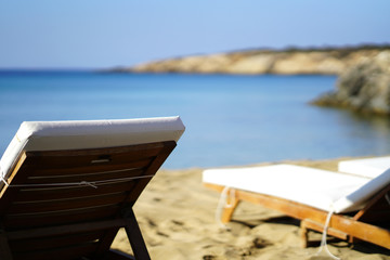 Beautiful detail of Farangas beach, Paros