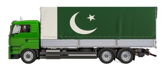 Cargo Delivery in Pakistan concept, 3D rendering