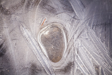 Ice in the winter. Dead water. Cold. The beginning of spring. Ice texture. Beauty of nature. Simple...