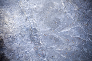 Ice in the winter. Dead water. Cold. The beginning of spring. Ice texture. Beauty of nature. Simple...