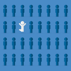 Think differently - Being different, move for success in life -