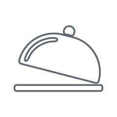 Cloche icon simple flat style