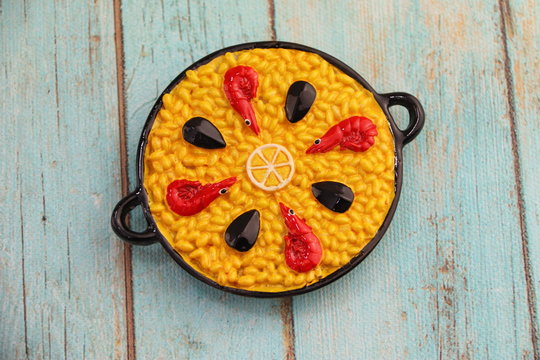 Paella magnet d&eacute;corative