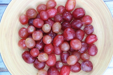 Grains de raisins rouge