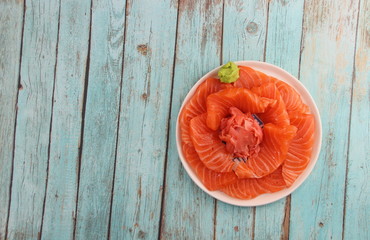 Sashimi saumon