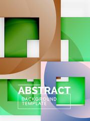 Background abstract squares, geometric minimal template