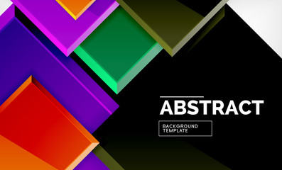 Square geometric background