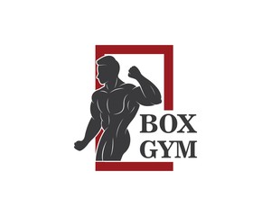 gym,fitness icon logo illustration  template vector