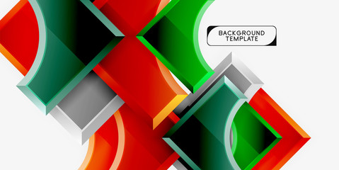 Geometric shapes abstract background
