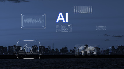先進テクノロジー　5G AI 人工知能　日本人　素材　背景　グラフィック　イラスト　ブロックチェーン フィンテック ビジネス　パートナー　成功　マネージャー　契約　協力　会社 Fintech IoT