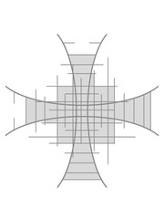 kreuz design streifen striche linien dekorativ cool muster