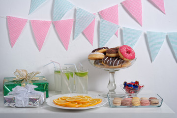 Candy buffet with sweets 