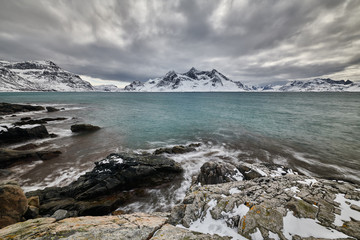 Fototapeta na wymiar Landscape of Norway lofotens