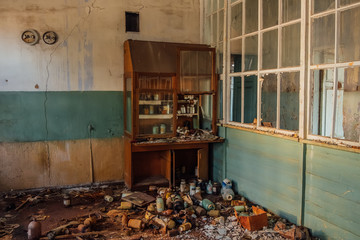 Abandoned chemical laboratory