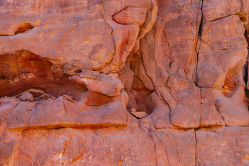 Coloured Canyon is a rock formation on Sinai peninsula. Sights of Nuweiba, Egypt.