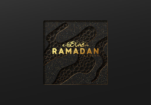 Ramadan vector background.