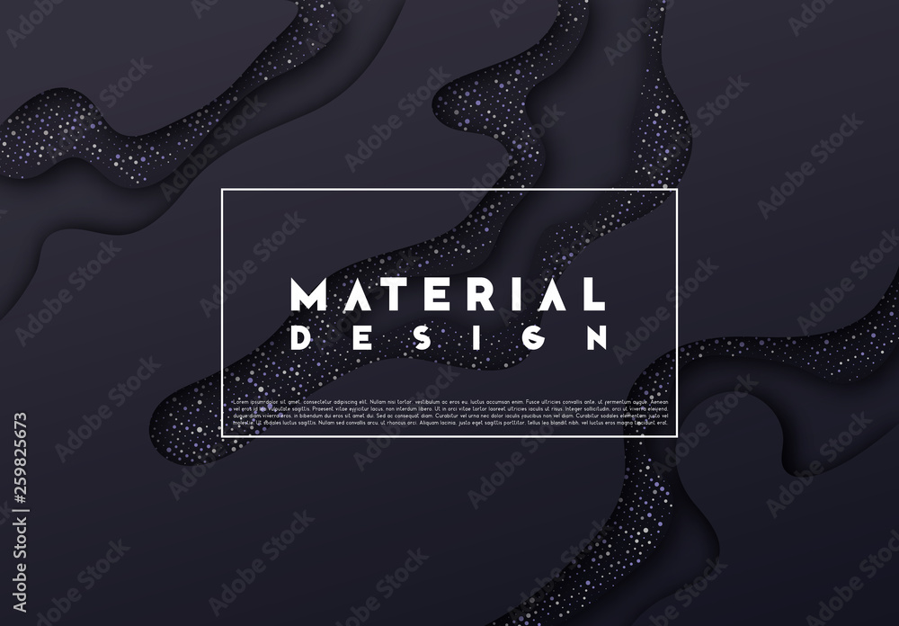 Poster minimal abstract liquid background. 3d wavy texture. dynamic art pattern