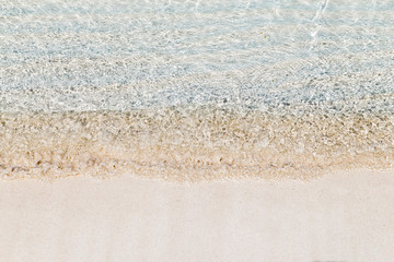 Clear water at tropical beach.