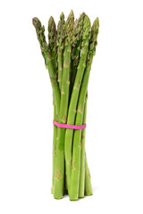 Asparagus on white background