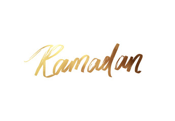 Fototapeta premium Ramadan Kareem manuscript handwriting