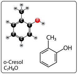 O-Cresol Molecule Structure