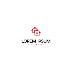 creative home smart logo, clean house logo for real estate company