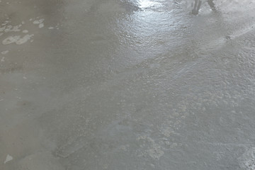 cement concrete floor in construction site industry