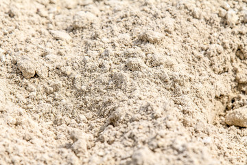White sand as a background in nature