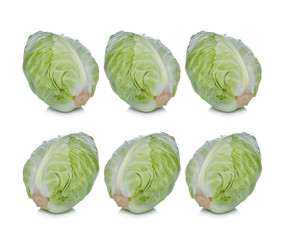 Obraz premium cabbage on white background