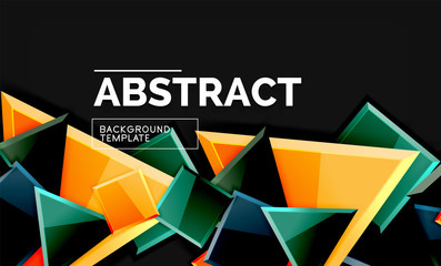 Squares and triangles geometrical background