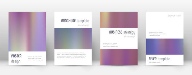 Fototapeta premium Flyer layout. Minimalistic extra template for Broc