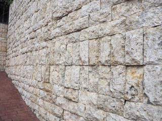 Brick wall pattern old construction and very strong building