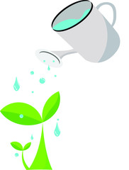 Vector illustration concept plant you tree by your love.