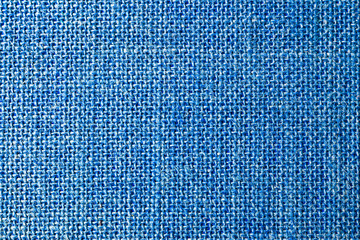 Blue linen or hemp sack cloth texture background.