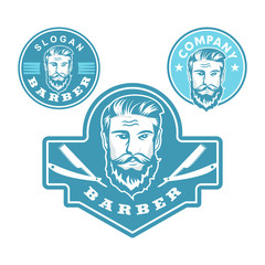 Barber logo, salon logo