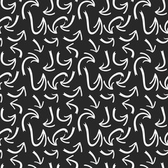 Fototapeta premium Hand drawn arrows seamless pattern on gray background. Creative abstract background. Vector illustration. eps 10
