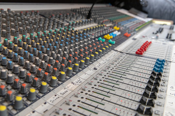 Analog Audio mixing console