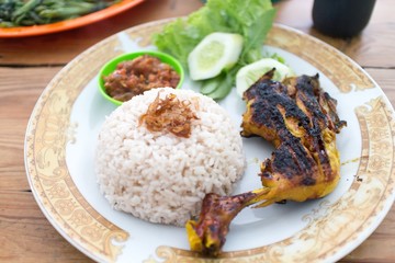 rice with meat and vegetables