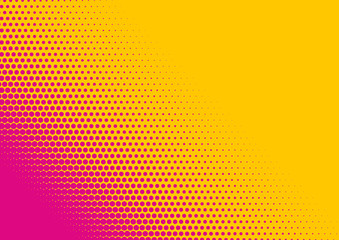 Fluorescent diagonal Gradient Abstract Background. Duotone texture. Yellow and pink. Vector illustration
