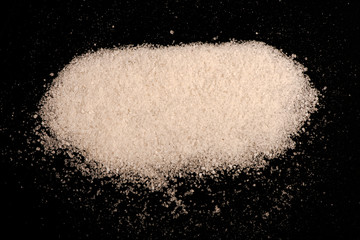 Obraz na płótnie Canvas salt close up. salt on a black background