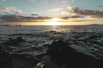 Sunrise over the beach