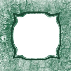 Green textured frame