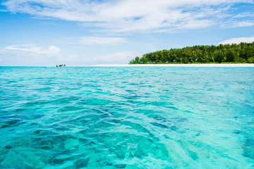 Fotobehang Mnemba Island, Zanzibar, Tanzania, Africa - Turquoise ocean water © O.TERENTEVA