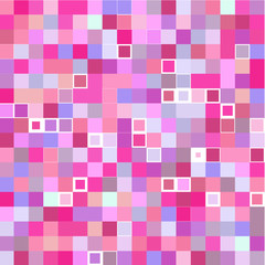 Mosaic of a bright colorful squares on a white background. 