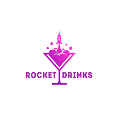 Obraz premium Rocket drinks logo