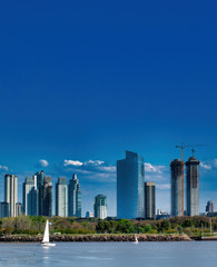 very nice view of buenos aires skyline